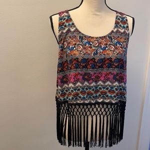 FRINGE SUMMER TANK TOP!